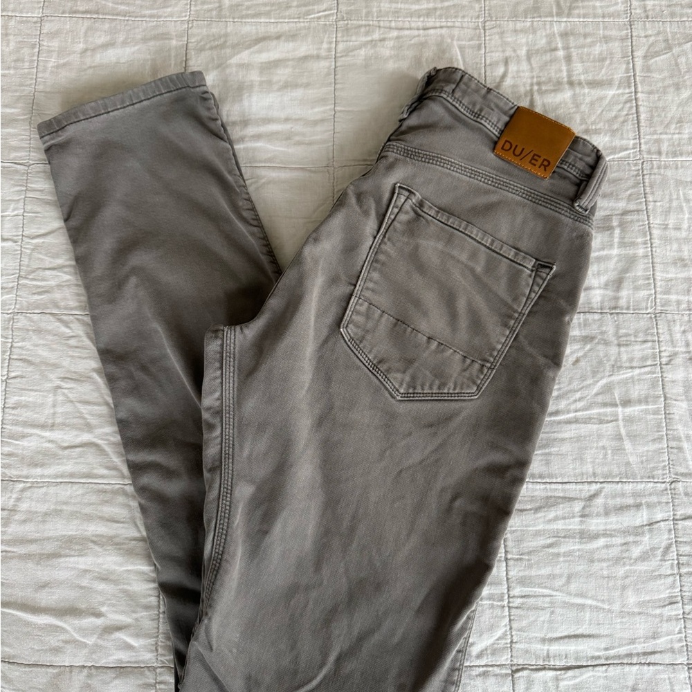 Duer Men's Relaxed Taper Gray Pants 31x34